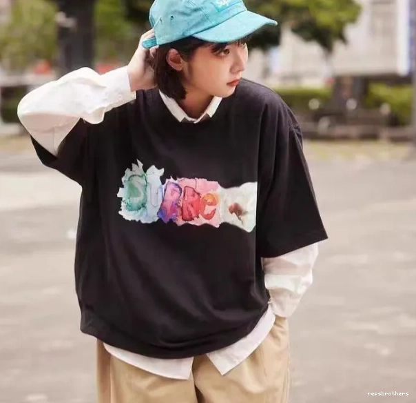 T-shirt M WATERCOLOR sleeved and 23SS Short Black Watercolor S White Color Ink TEE XL Letter L 0801